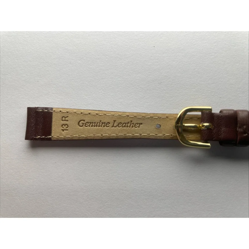 Band-it Watch Band Strap 13mm‎ 1/2 CalfSkin Brown Genuine Leather
